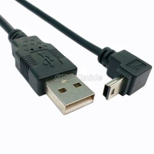 USB 2.0 A למטה כבל Mini B זווית