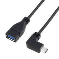 הזווית השמאלית USB זכר 3.1 סוג C ל Usb OTG נקבה 3.0
